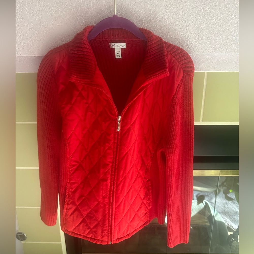Croft&Barrow PETITE LARGE Jacket (RED)